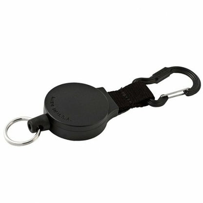 KEY-BAK Self Retracting Reel KB6C Carabiner 900mm Poly Cord Black