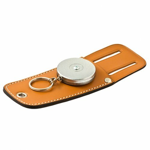 KEY-BAK Self Retracting Reel KB9 Tradesman Leather Belt Pouch 609mm Chain Chrome