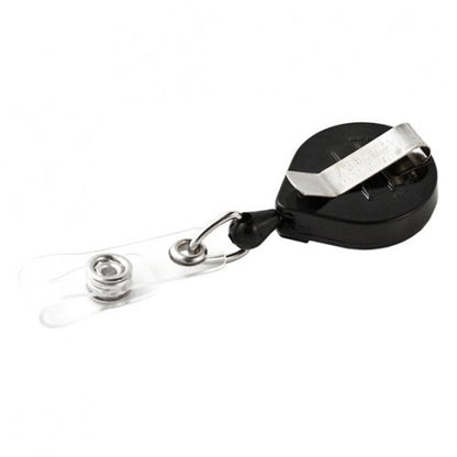 KEY-BAK MINI-BAK Self Retracting Reel KBMBIDHD Round ID Holder 600mm Cord Black