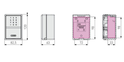 Abus Key Garage Smart Bluetooth Wall Mounted KG787BTC