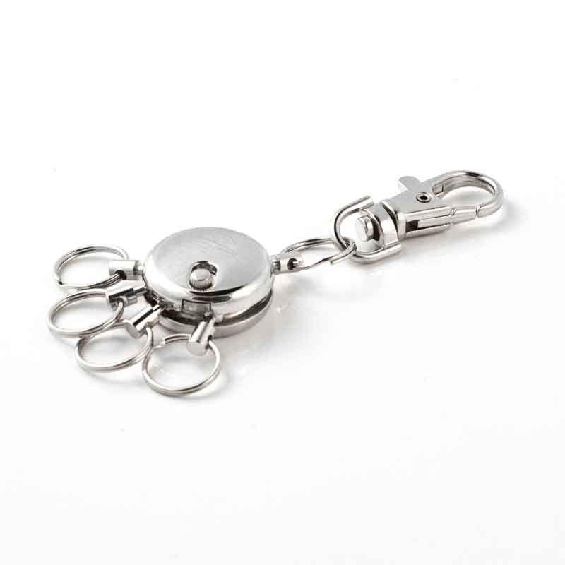 KEY-BAK Key Spider with 4 Removable Split Rings Chrome KK8803