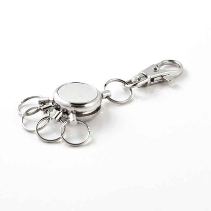 KEY-BAK Key Spider with 4 Removable Split Rings Chrome KK8803