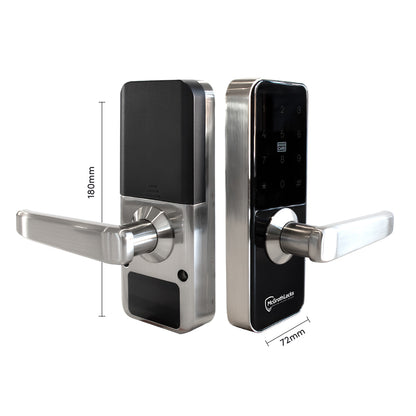 McGrath Albion Smart Digital Door Lock with 60mm Backset Tubular Latch Matt Black MLALBBKT60