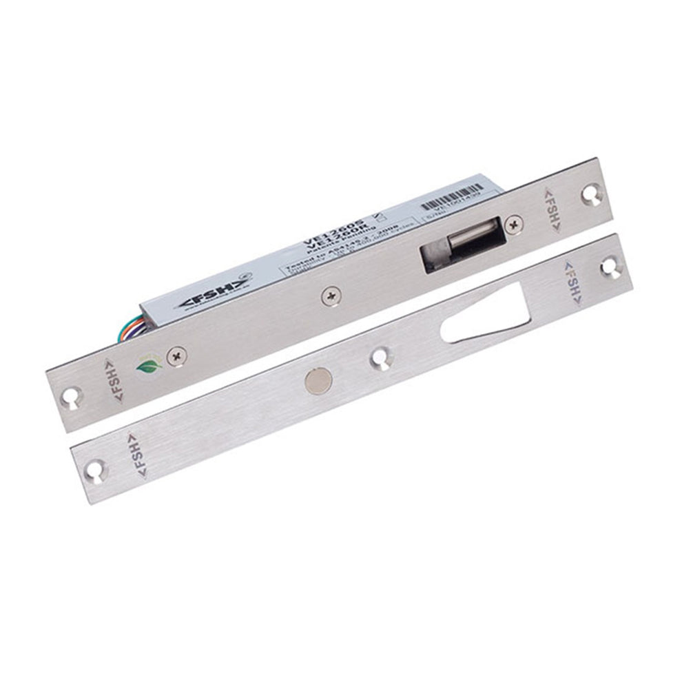 FSH Drop Bolt (V Lock) Square Edge 12Vdc to 30dc Fire Rated VE1260S ...