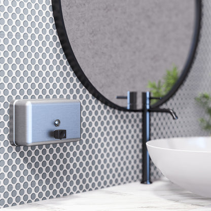 Metlam Horizontal Soap Dispenser 1200ml Satin Stainless Steel ML600BS_N