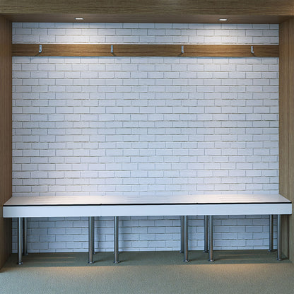 Metlam Bench Seat in Compact Laminate 550x900x410mm White ML986_CL