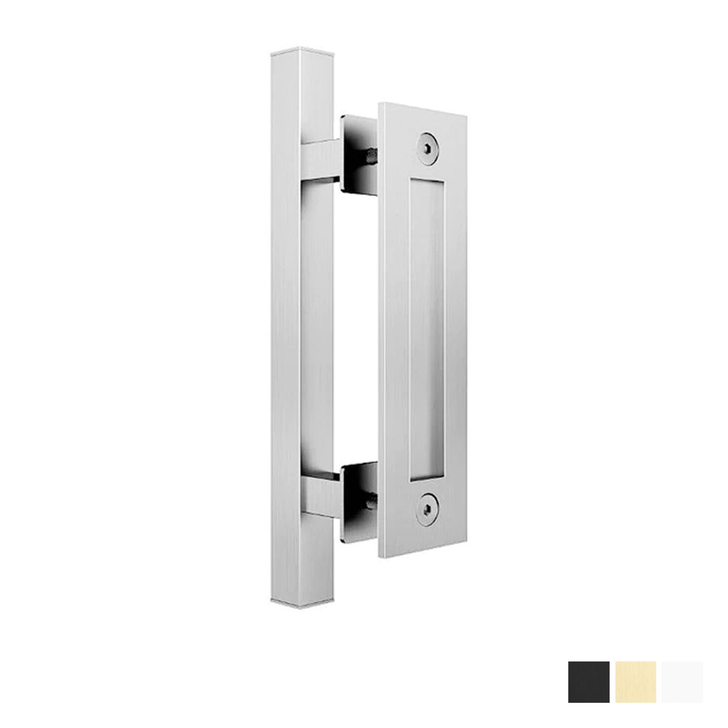 Mappas Barn Square Door Handle 305mm with 220mm Flush Pull - Available in Various Finishes