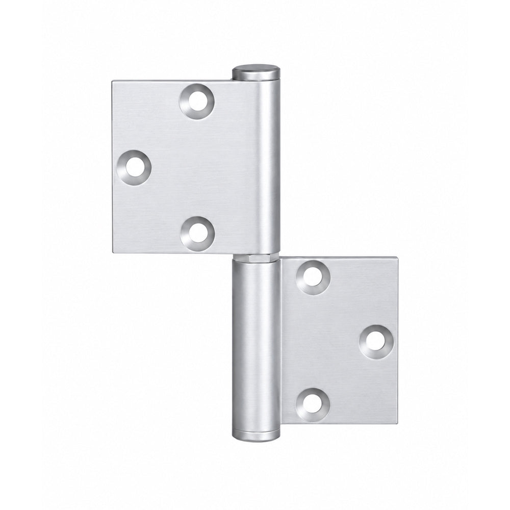 McCallum Aluminum Lift-Off Hinge Left Hand Satin Natural Anodised A101