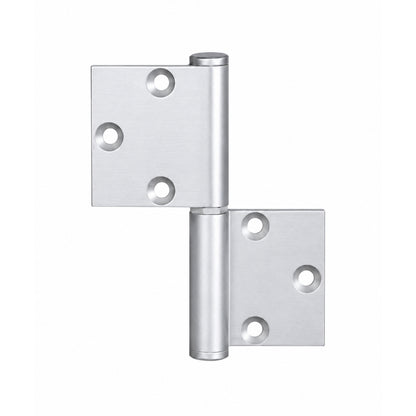 McCallum Aluminum Lift-Off Hinge Left Hand Satin Natural Anodised A101