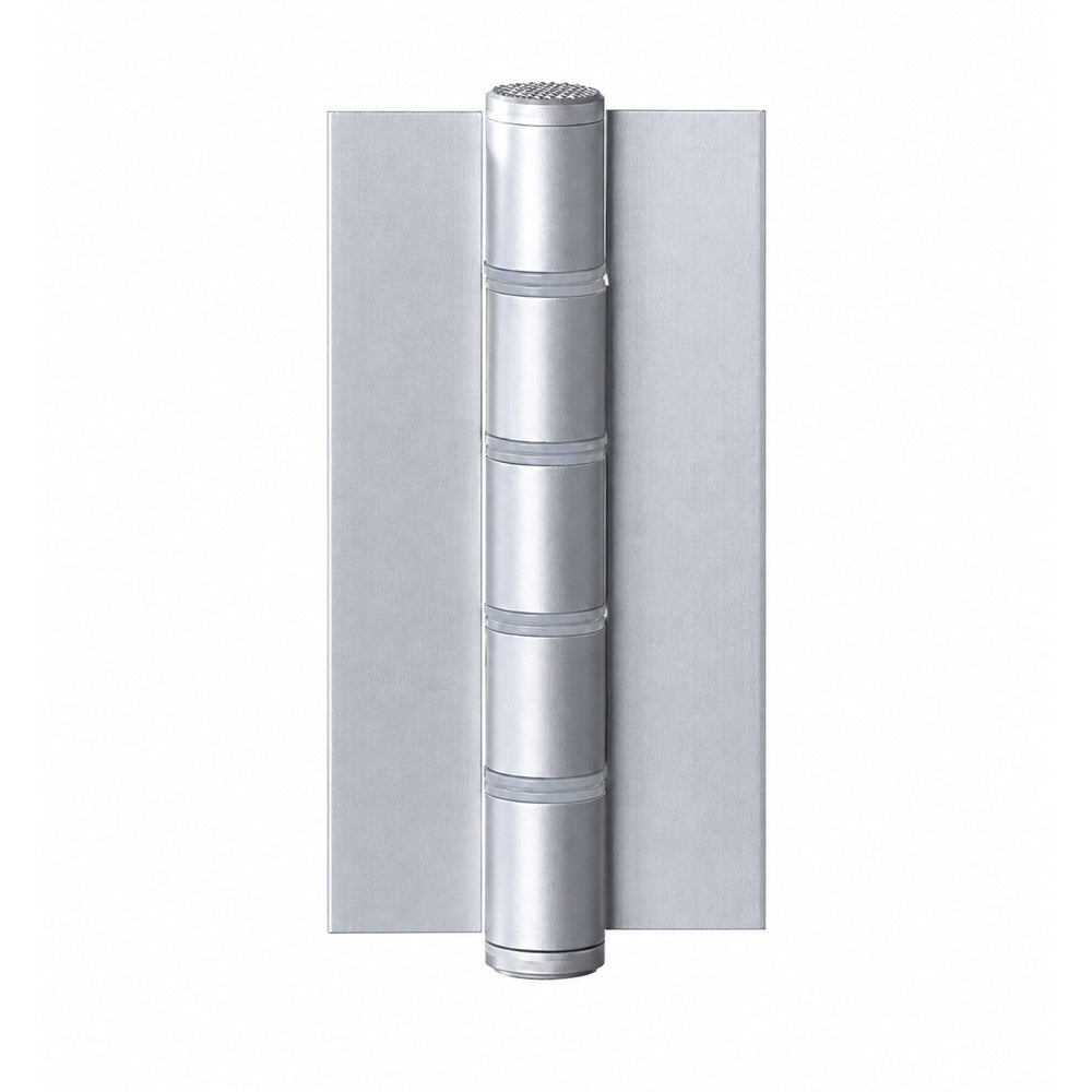 McCallum Aluminum Blank Butt Hinge Undrilled 100mm Satin Natural Anodised A140SNA