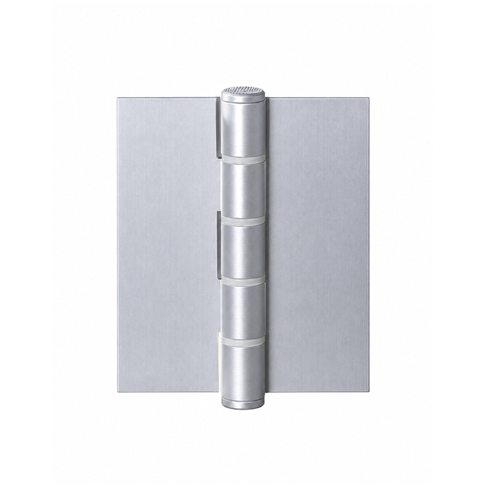 McCallum Aluminum Blank Butt Hinge Undrilled 100mm Satin Natural Anodised A142