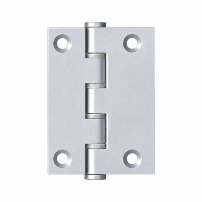 McCallum Aluminium Butt Hinge Fixed Pin 76mm Satin Natural Anodised A146