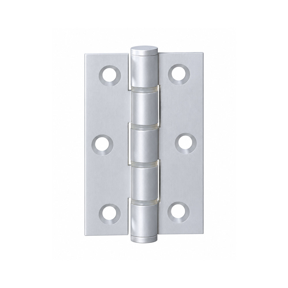McCallum Aluminum Cabinet Butt Hinge Fixed Pin 76mm Satin Natural Anodised A151