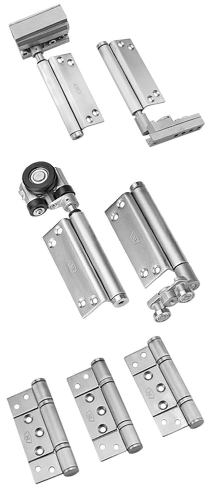 McCallum VIO Folding 2 Door System One Way Inward Opening Hardware Kit Satin Stainless Steel