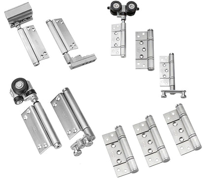 McCallum VIO Folding 4 Door System One Way Inward Opening Hardware Kit Satin Stainless Steel