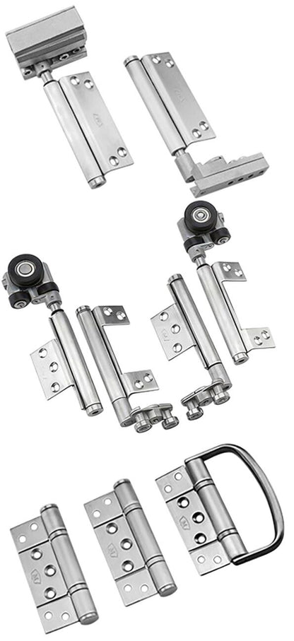 McCallum VIO Folding 4 Door System 2 + 2 Outward Opening Hardware Kit Satin Stainless Steel