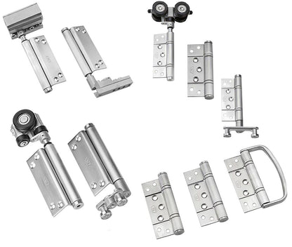 McCallum VIO Folding 5 Door System 4 + 1 Outward Opening Hardware Kit Satin Stainless Steel