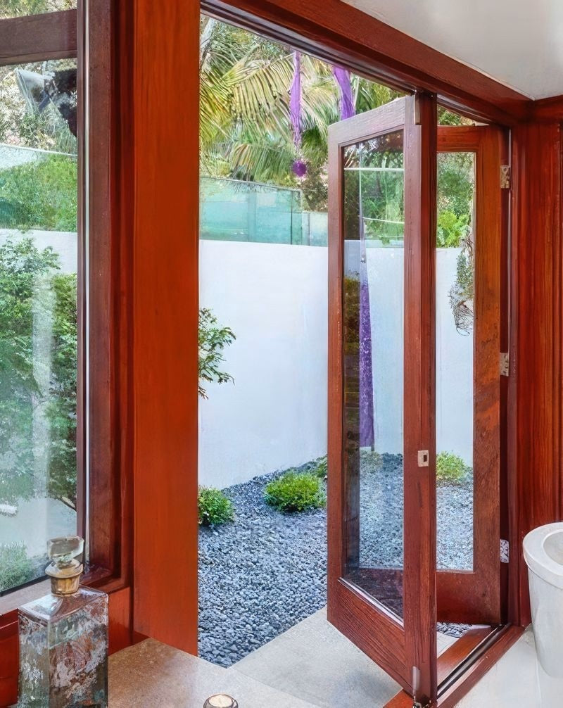 McCallum VIO Folding 7 Door System One Way Inward Opening Hardware Kit Satin Stainless Steel