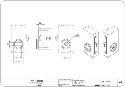 Madinoz CSL30 Cavity Sliding Locks