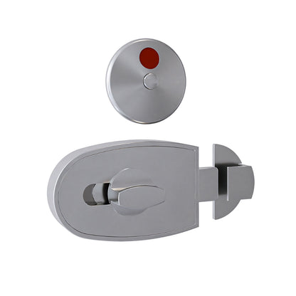 Metlam 500 Series Slide Lock & Privacy Indicator Set Satin Chrome Plate 500_SLIDELOCK_SCP