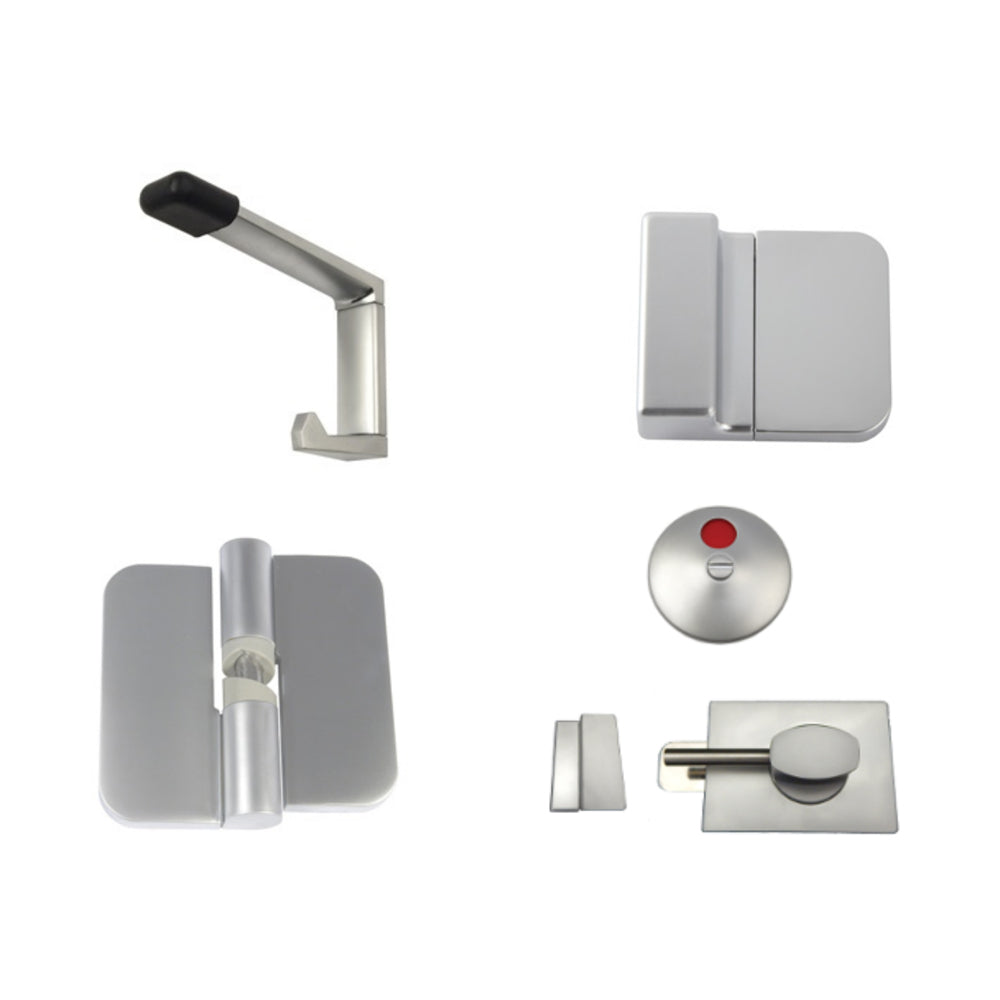 Metlam Essential Toilet Partition Hardware Kit Concealed Fix