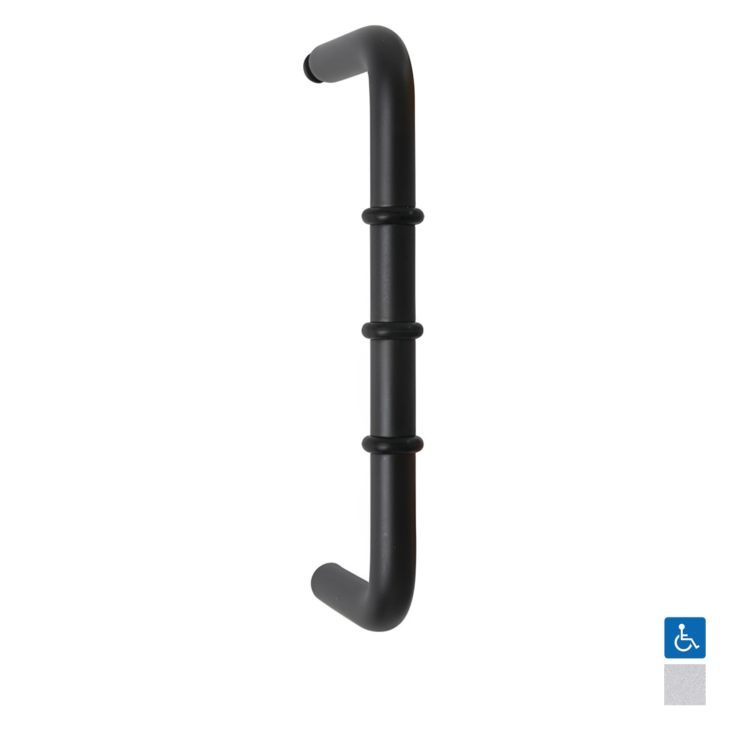 Metlam D Handle with Rubber Stopper - Available in Various Finishes ...