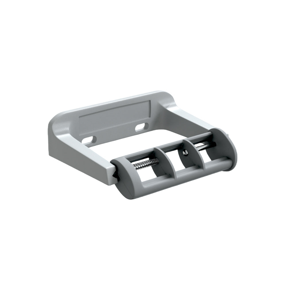Metlam Single Toilet Roll Holder with Restricted Feed Baked Enamel Aluminum ML820