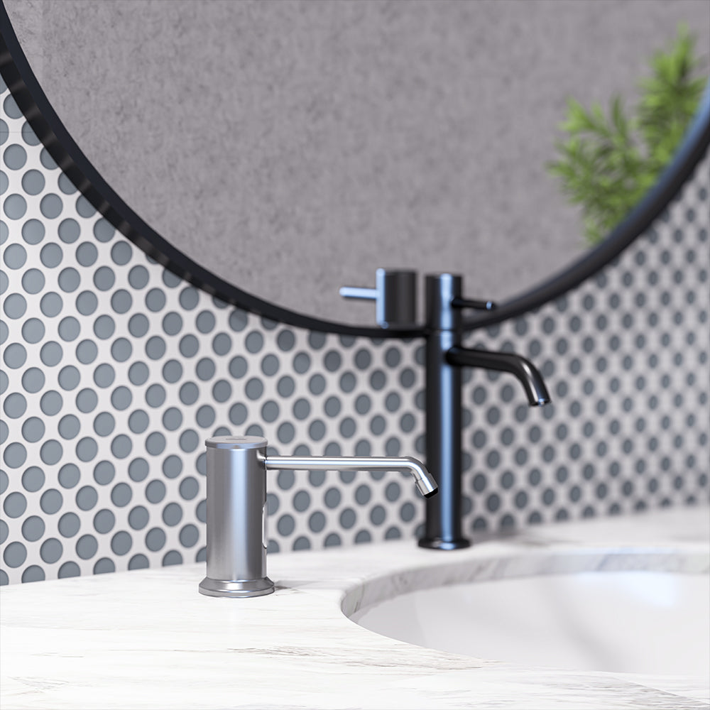Metlam Bench Mounted Automatic Foam Soap Dispenser 1500ml Polished Stainless Steel ML_BMFOAMDISP_SS