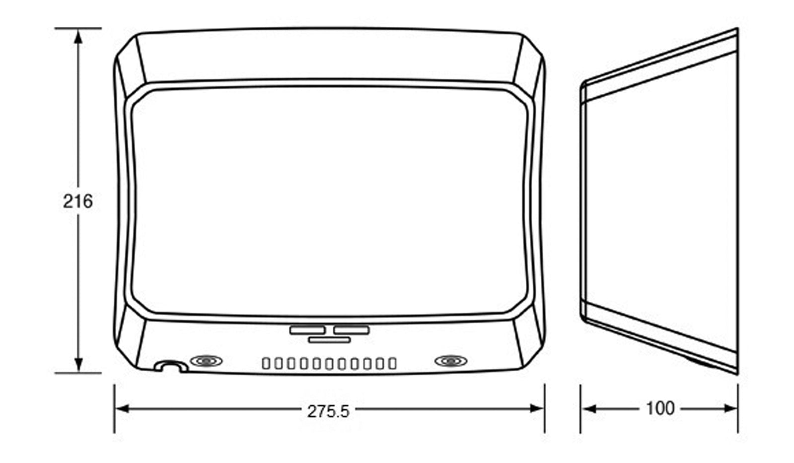 Metlam EcoSlender Slimline Automatic Operation Hand Dryer Designer Black ML_ECOSLENDER_DESIGNER