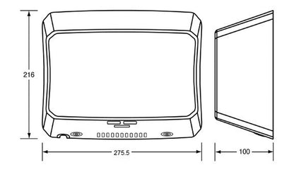 Metlam EcoSlender Slimline Automatic Operation Hand Dryer Designer Black ML_ECOSLENDER_DESIGNER