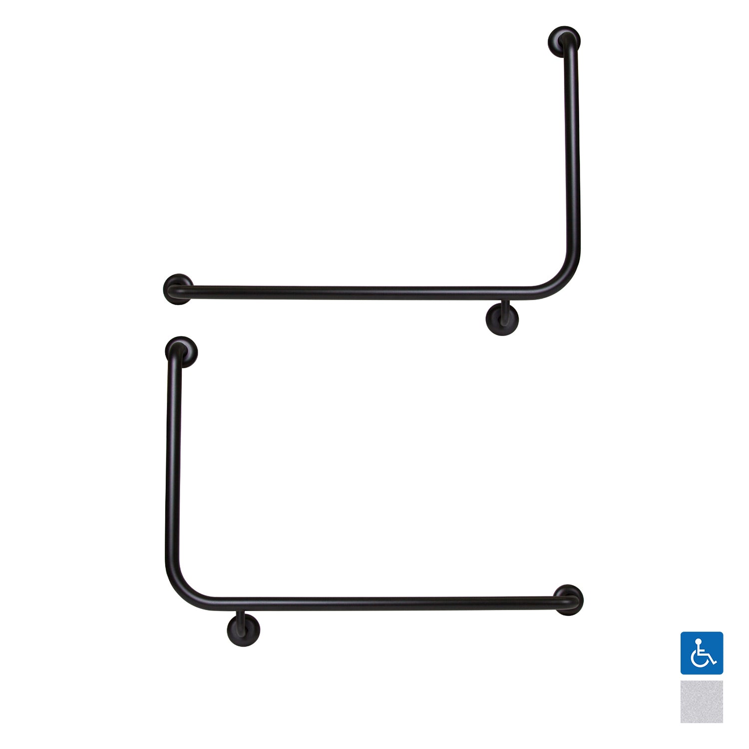 Metlam Side Wall Grab Rail 90degree - Available in Various Finishes and ...