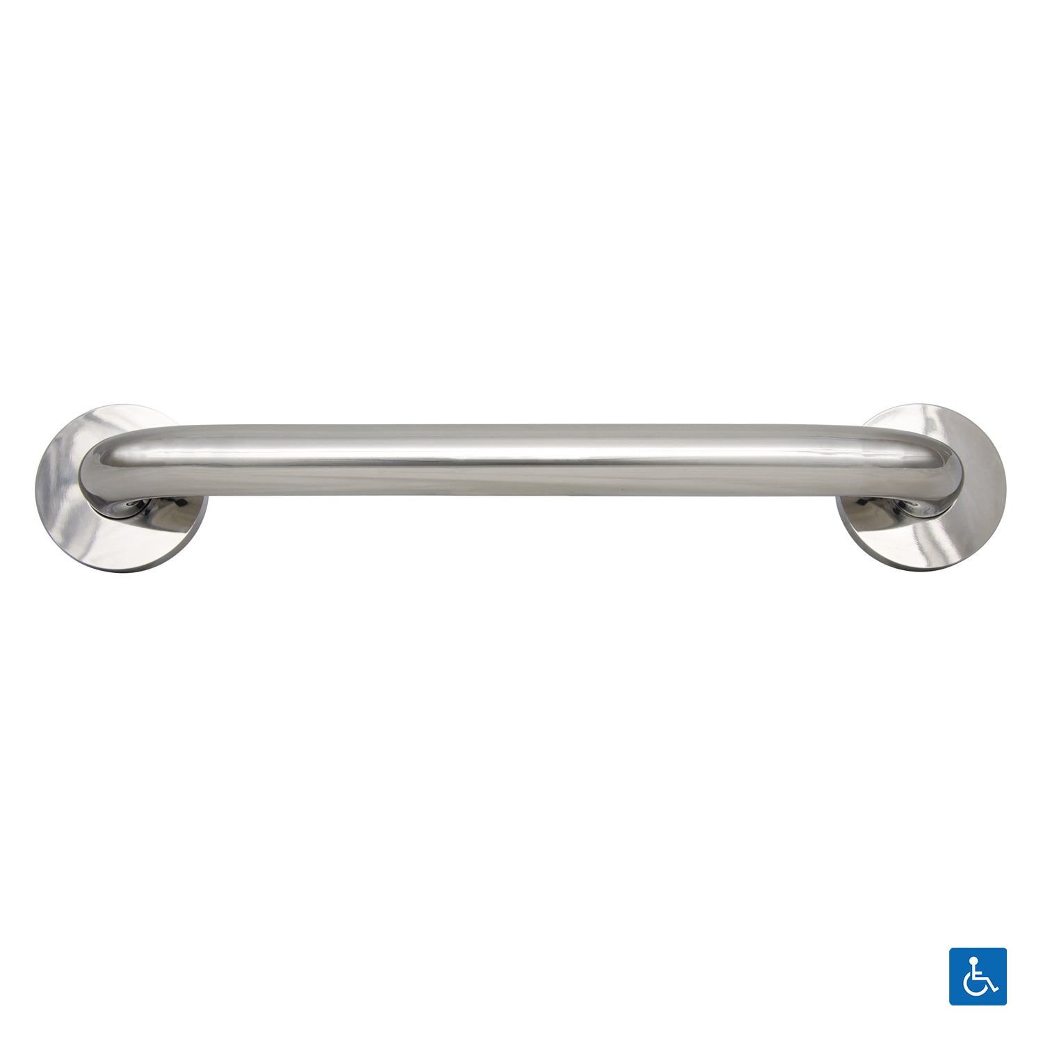 Metlam Straight Grab Rail Concealed Fix Polished Stainless Steel
