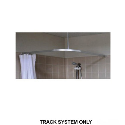 Metlam L Bend Shower Curtain Track System - Available in Various Sizes