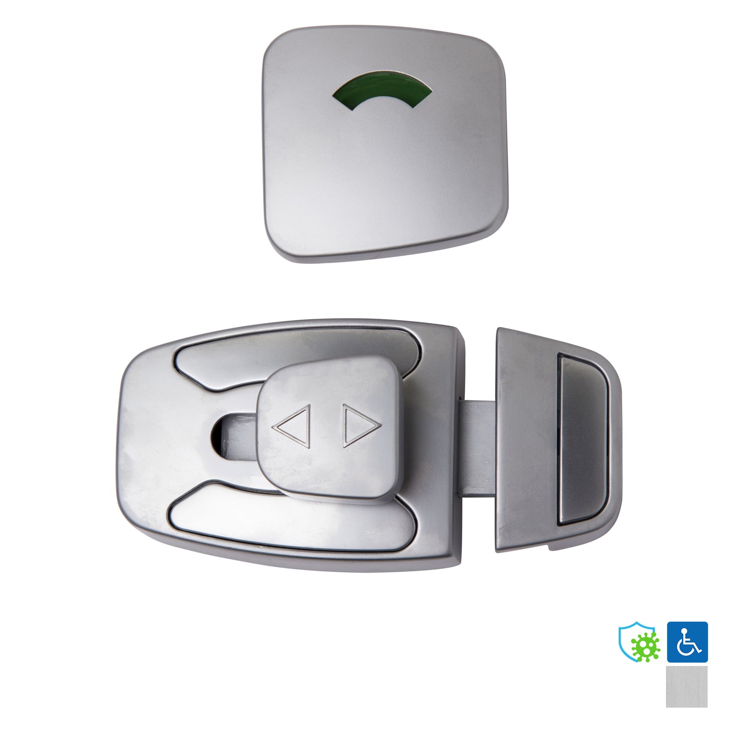 Metlam Sera Slide Lock and Indicator Set Satin | Keeler Hardware