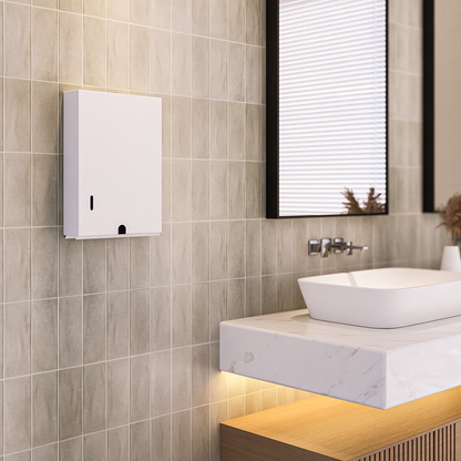 Metlam Paper Towel Dispenser Concealed Fix 372x265mm White ML727W_MKII