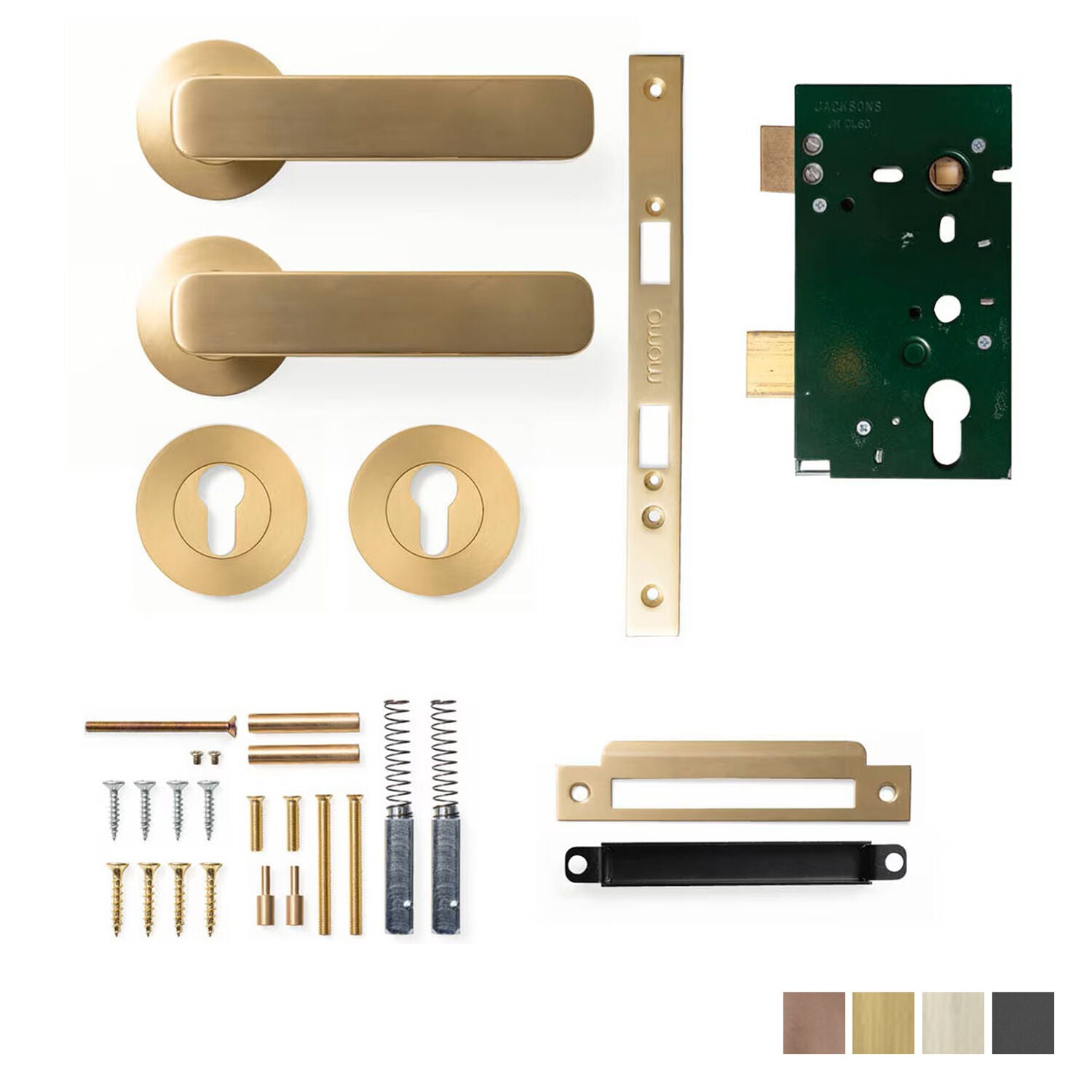 Momo Aspen Solid Brass Lever Entrance Set - Available in Various Finishes