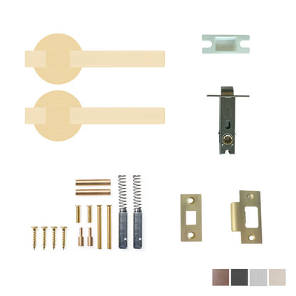 Momo Belgravia Lined Lever Tubular Latch Passage Set - Available in Various Finishes