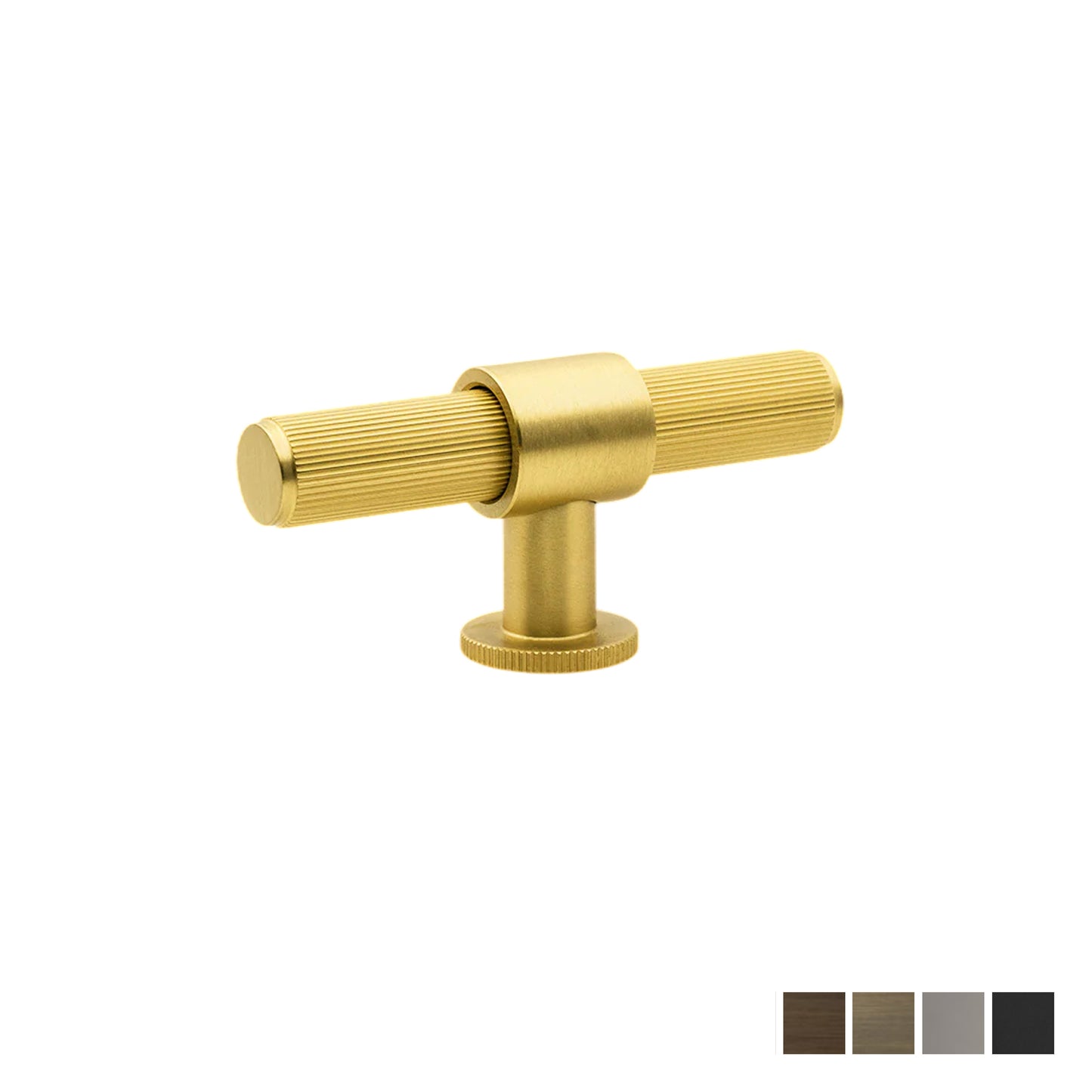 Momo Belgravia Lined 82mm Solid Brass T Knob  - Available in Various Finishes