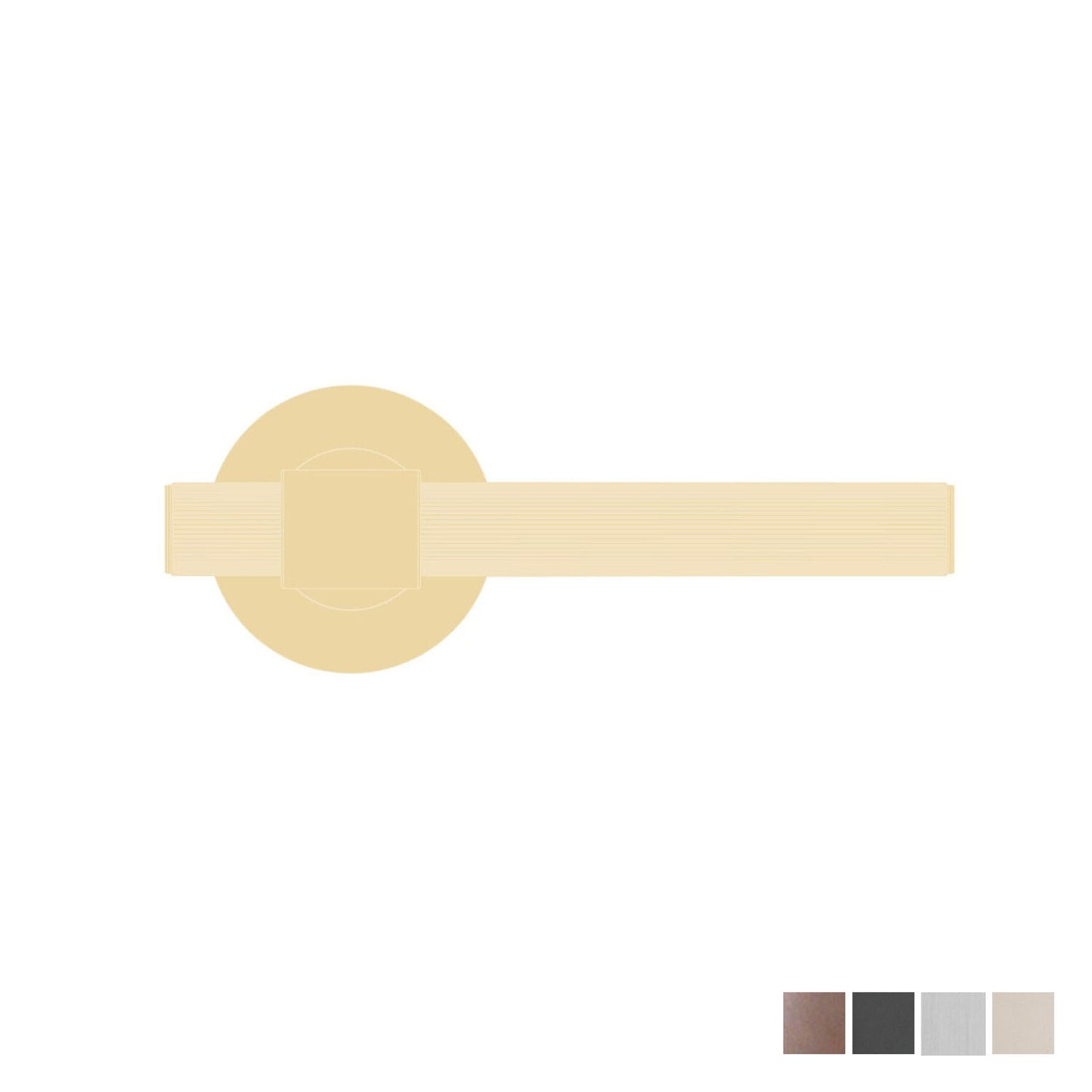 Momo Belgravia Lined Door Lever Handle Set - Available in Various Finishes