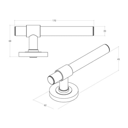 Momo Belgravia Plain Solid Brass Lever Mortice Lock Privacy Set - Available in Various Finishes