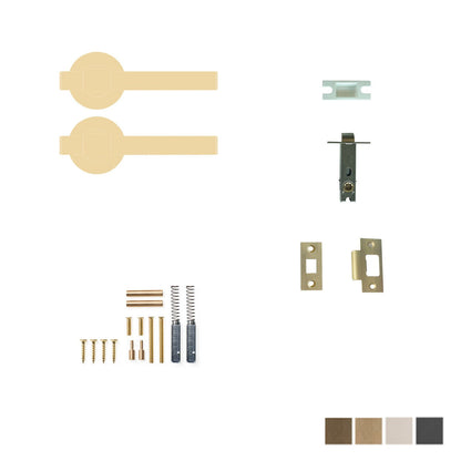 Momo Belgravia Plain Lever Solid Brass Tubular Latch Passage Set - Available in Various Finishes