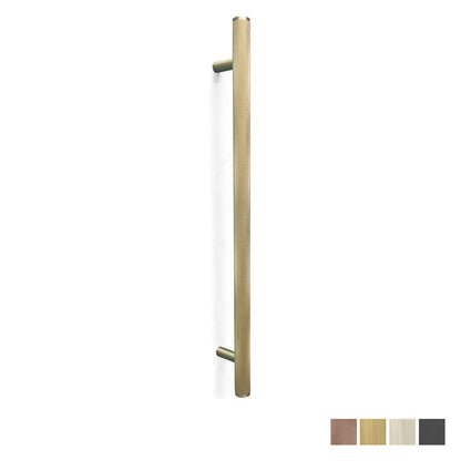 Momo Bellevue Knurled Door Pull With Back to Back Fixing - Available in Various Finishes