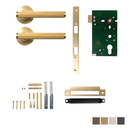 Momo Bellevue Lined Mortice Lock Passage Set  - Available in Various Finishes