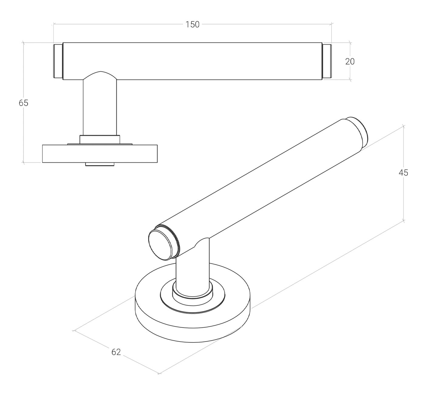 Momo Bellevue Plain Door Lever Entrance Set - Available in Various Finishes