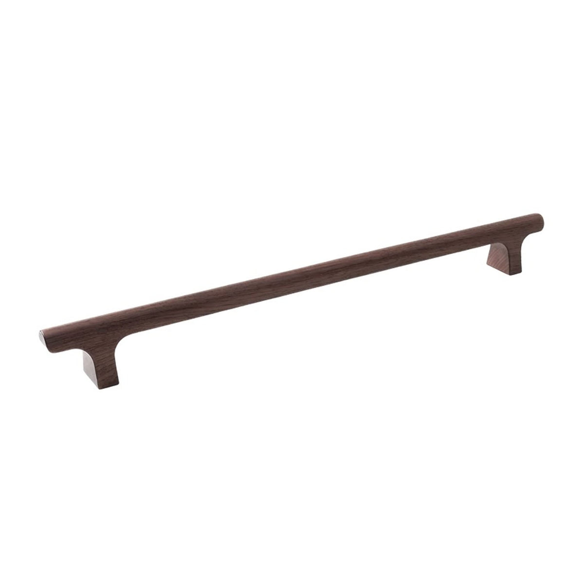 Momo Hinoki Big Wood D Cabibet Handle 416mm in Walnut HIN0682.416.WN