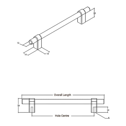 Momo Maida Bar Cabinet Handle - Available in Various Finishes and Sizes|MOMOMBH648AB|MOMOMBH648BSB|MOMOMBH648DBR|MOMOMBH648ENBZ|MOMOMBH648MBL|MOMOMBH648PN|MOMOMBH320DBR|MOMOMBH160DBR|MOMOMBH160AB|MOMOMBH160BSB|MOMOMBH160ENBZ|MOMOMBH160MBL|MOMOMBH160PN|MOMOMBH320AB|MOMOMBH320BSB|MOMOMBH320ENBZ|MOMOMBH320MBL|MOMOMBH320PN