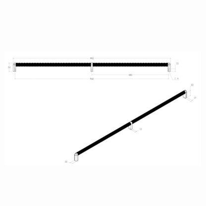 Momo Riss Big Cabinet Pull D Handle - Available in Various Finishes and Sizes