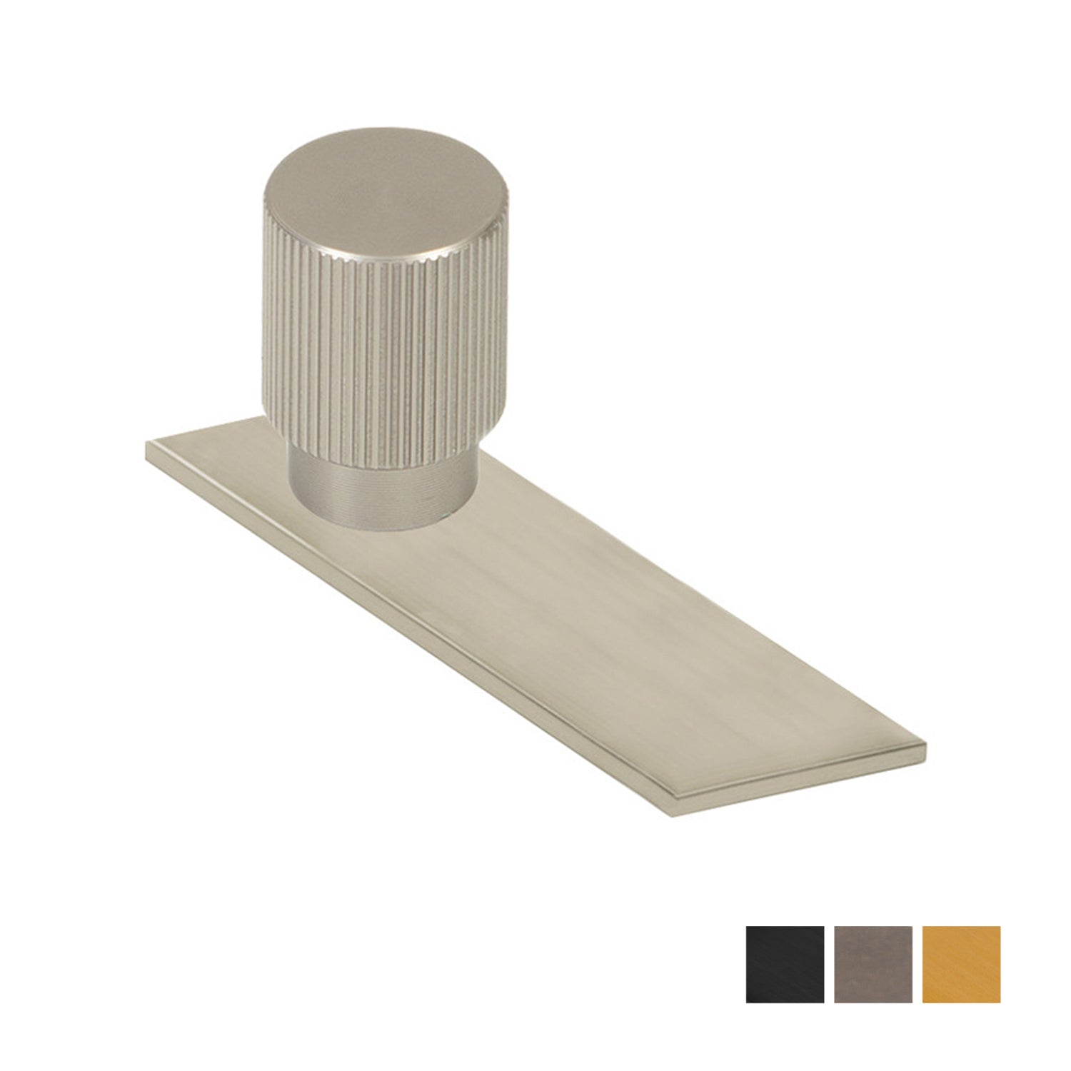 Momo Arpa Round Cabinet Knob And Backplate - Available in Various Finishes