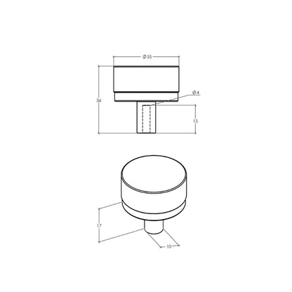 Momo Bellevue Knurled Knob 35mm - Available in Various Finishes
