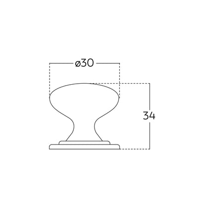 Momo Bosco Round Knob - Available In Various Finishes
